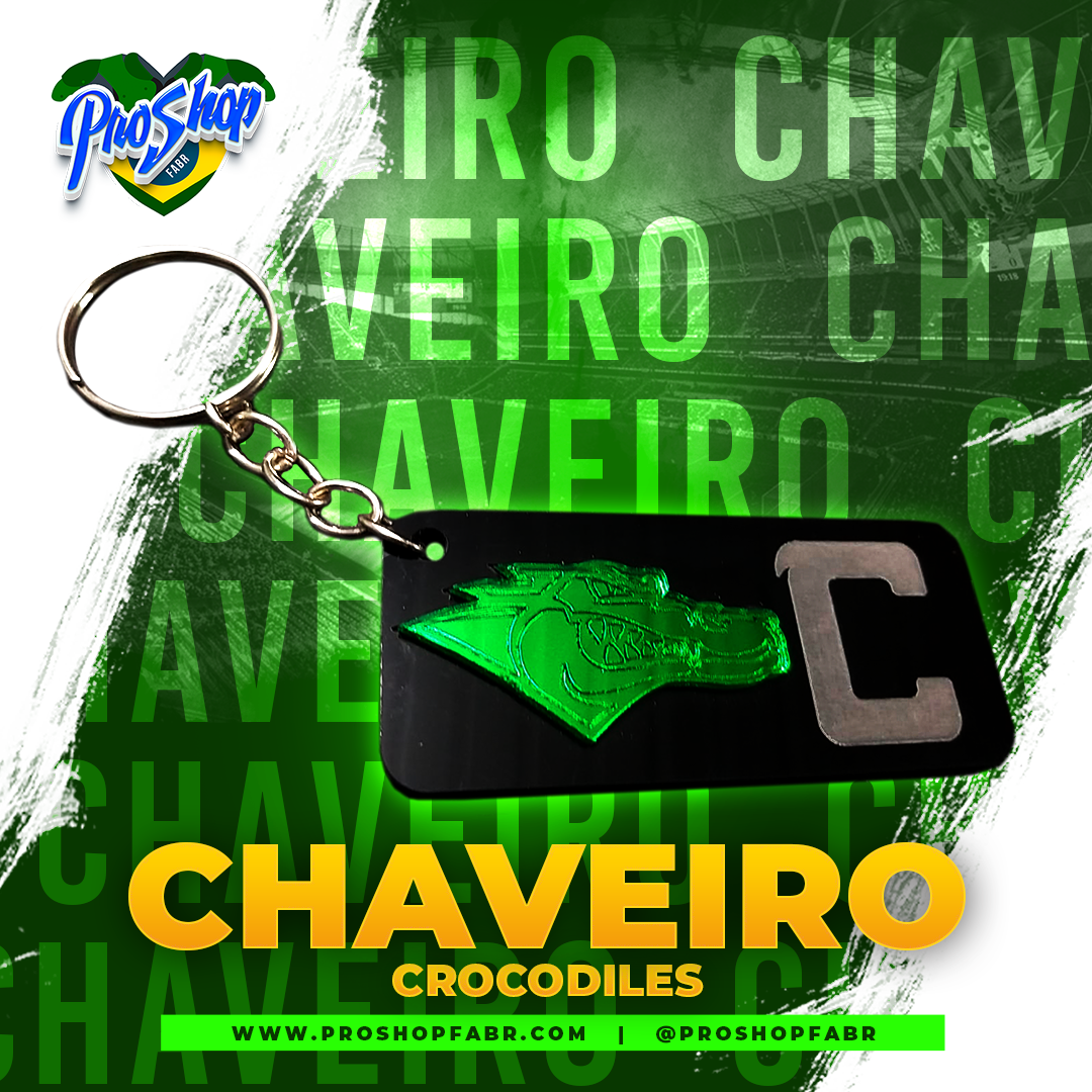 Chaveiro Acrílico Quadrado - Coritiba Crocodiles