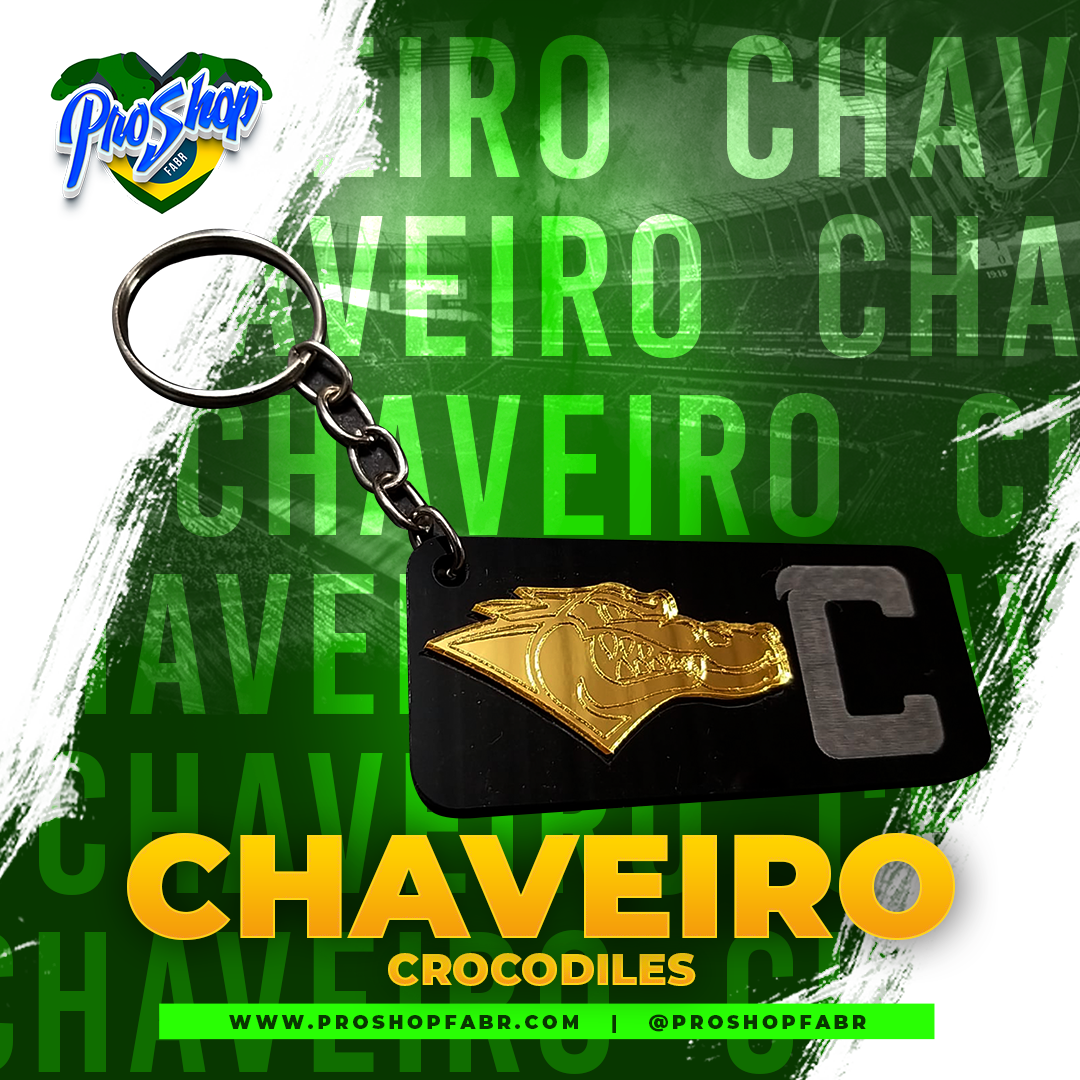 Chaveiro Acrílico Quadrado - Coritiba Crocodiles